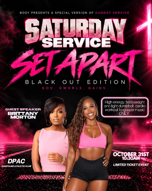 Saturday Service: SET APART