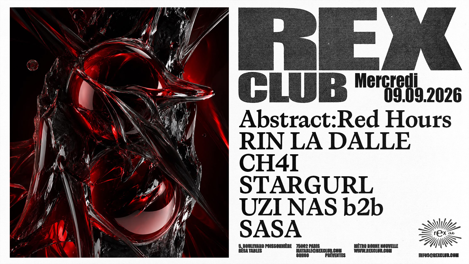 Abstract: Red Hours: Rin La Dalle, Ch4i, stargurl, Uzi Nas b2b Sasa