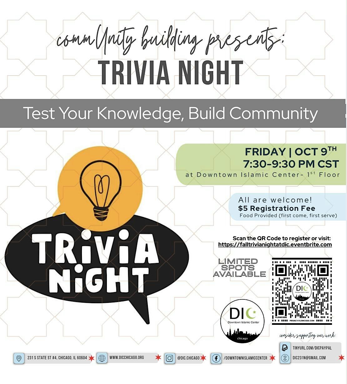Community Night: Trivia Night
