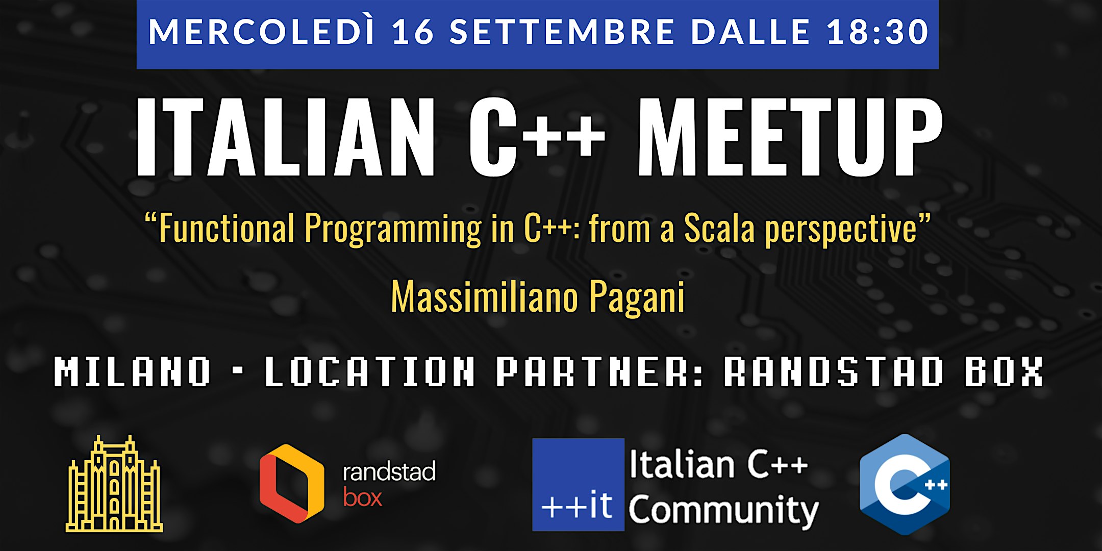 Italian C++ Meetup MILANO Settembre 2026