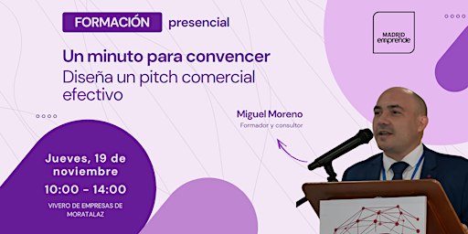 Formación gratis |  Un minuto para convencer: diseña un pitch comercial