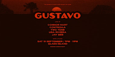 Glass Island - GUSTAVO - Sat 19 Sept 2026