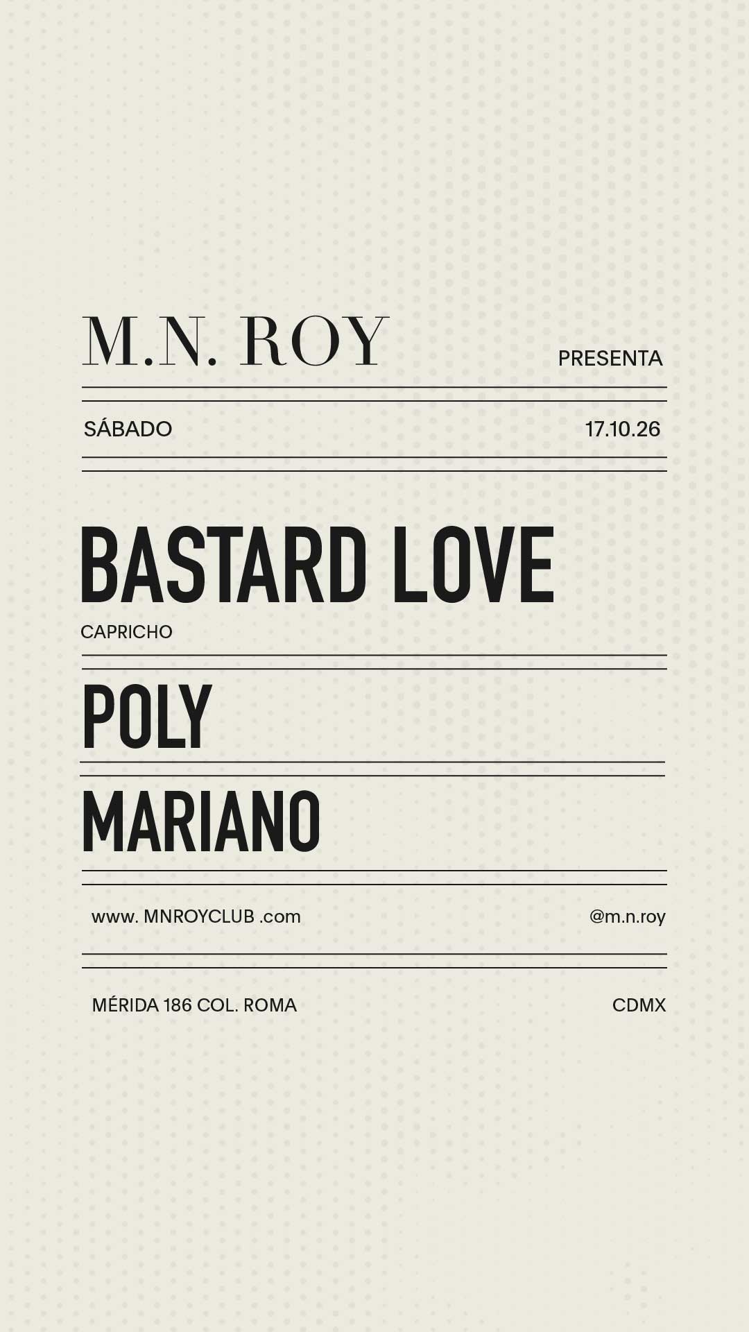 Bastard Love + POLY + MARIANO