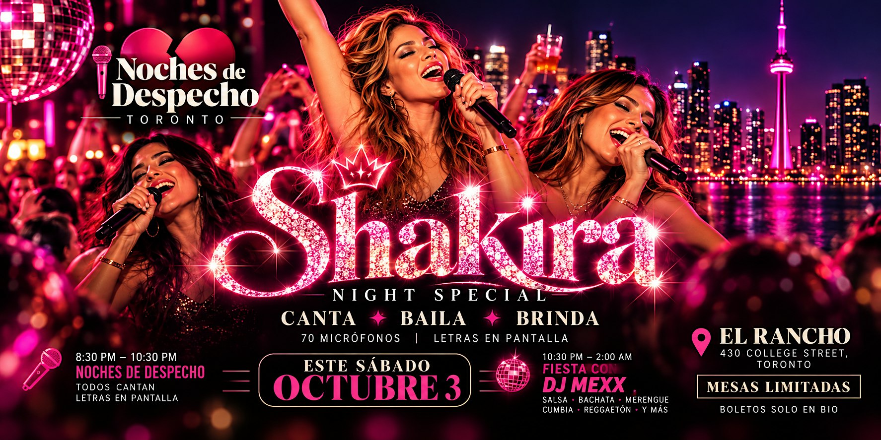Noches de Despecho Toronto  Shakira Night Special