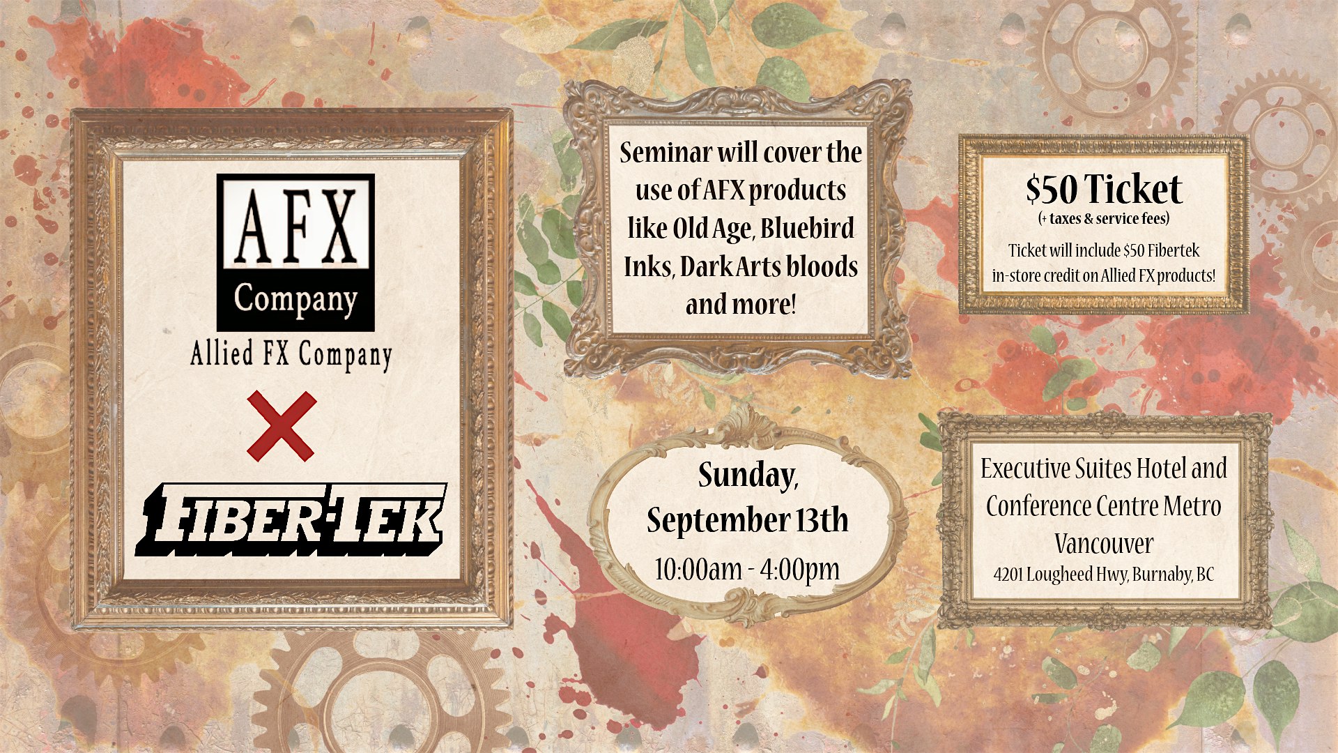 Allied FX Company x Fibertek Seminar - Sunday, Sept 13th