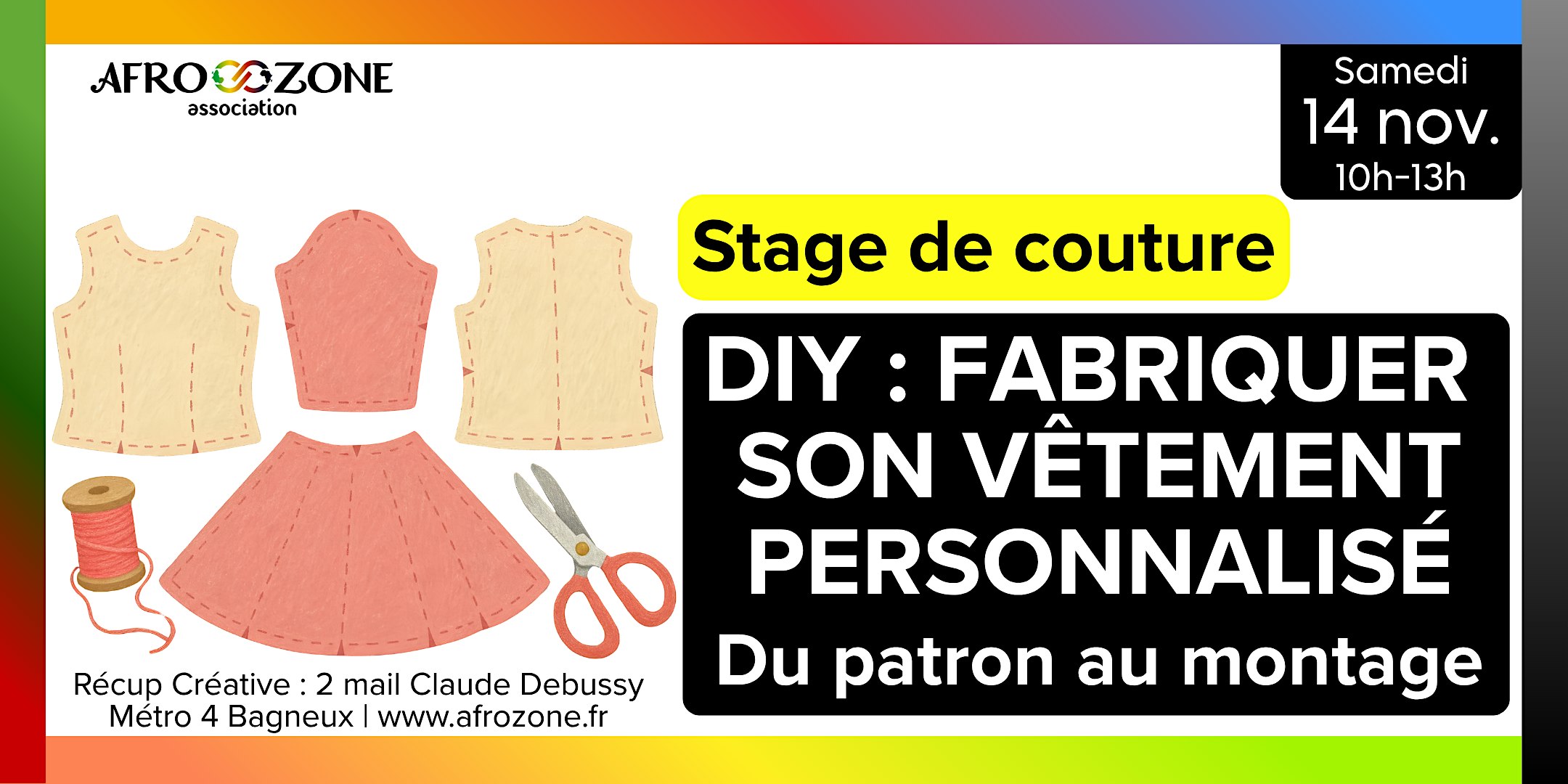 Stage de Couture : fabriquer son vêtement personnalisé