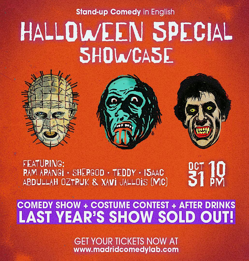 HALLOWEEN SHOWCASE: Stand up Comedy in English + Drinks After