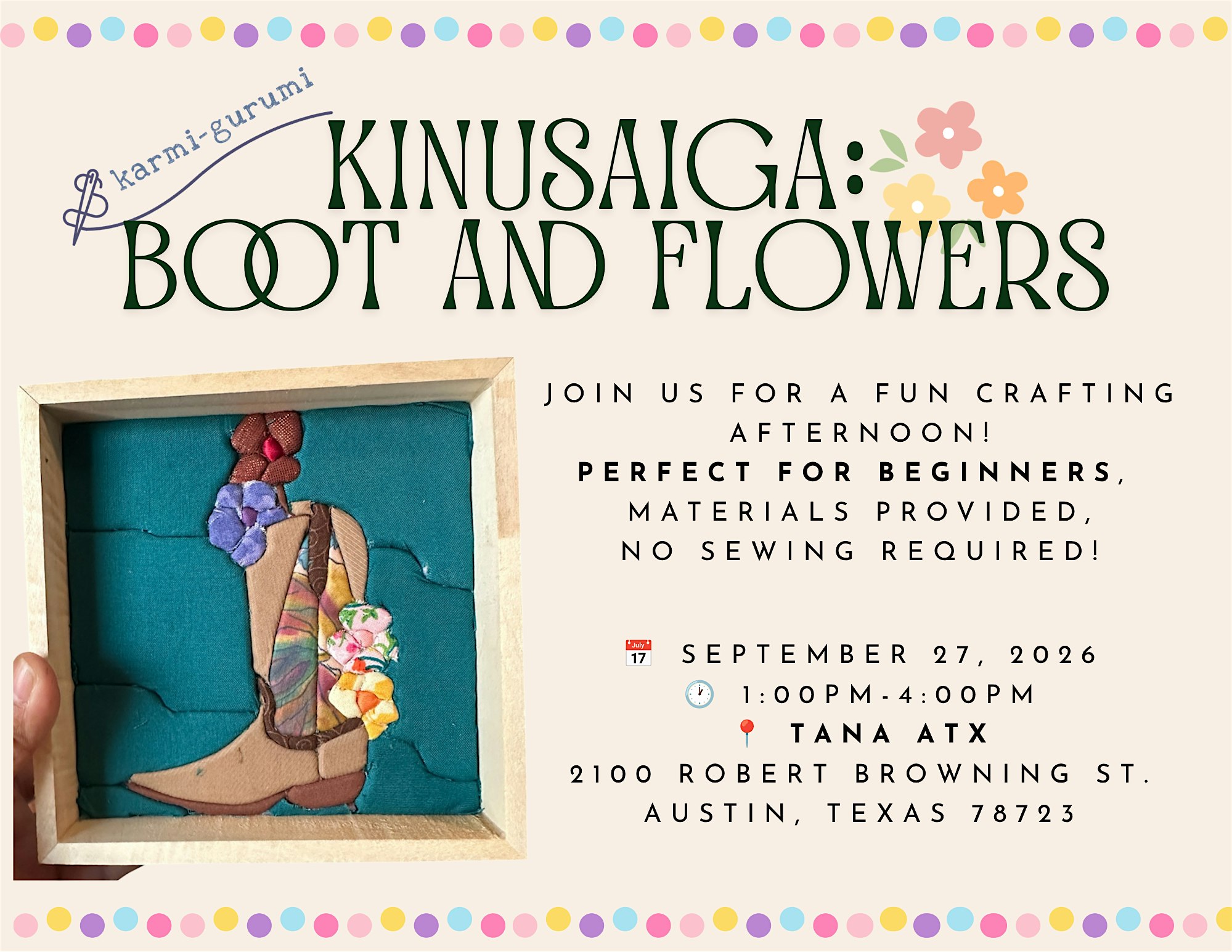 Kinusaiga: Boot and Flowers