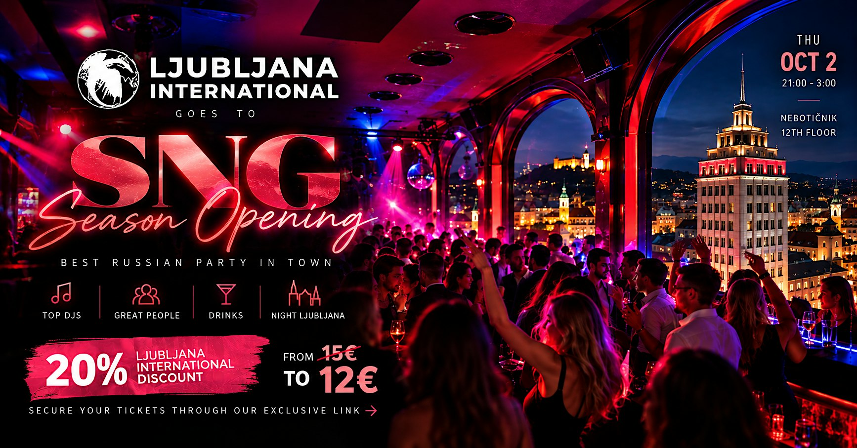 LJUBLJANA INTERNATIONAL GOES TO SNG — SEASON OPENING!