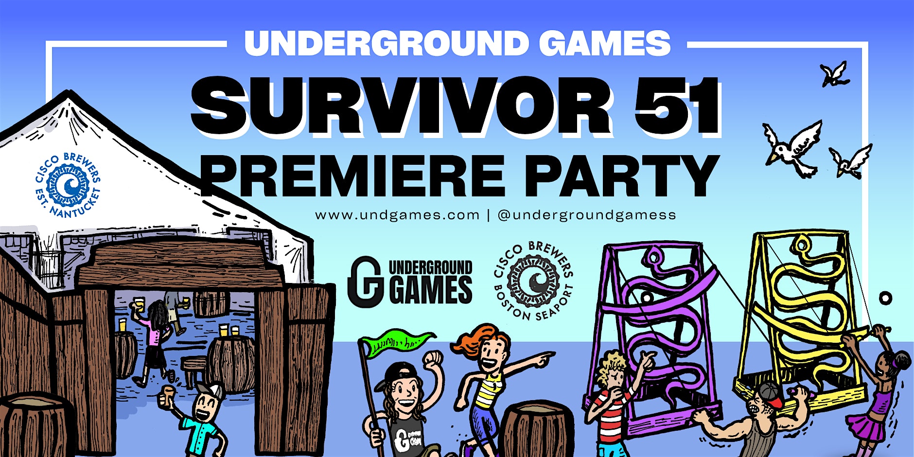 Underground Games Survivor 51 Episode 1 (Premiere): Cisco Brewers