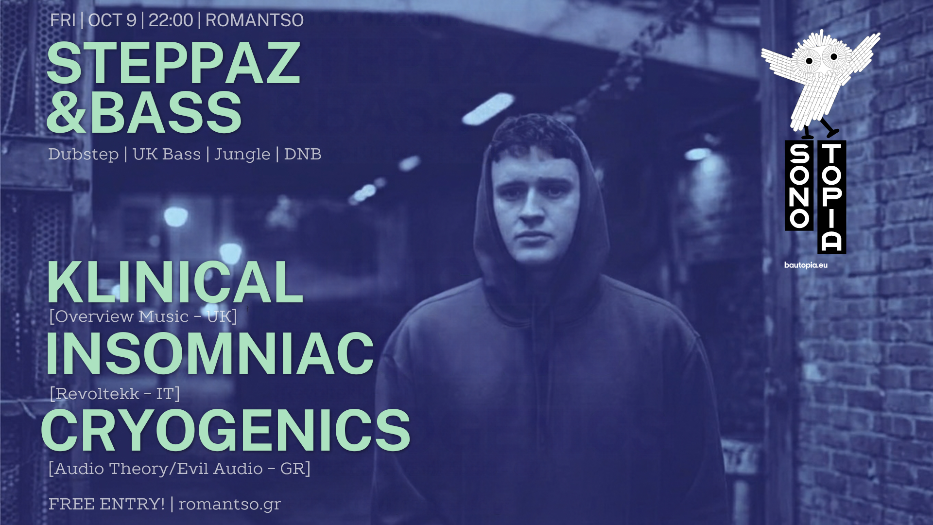 SONOTOPIA: Steppaz & Bass (Klinical, Insomniac, Cryogenics)