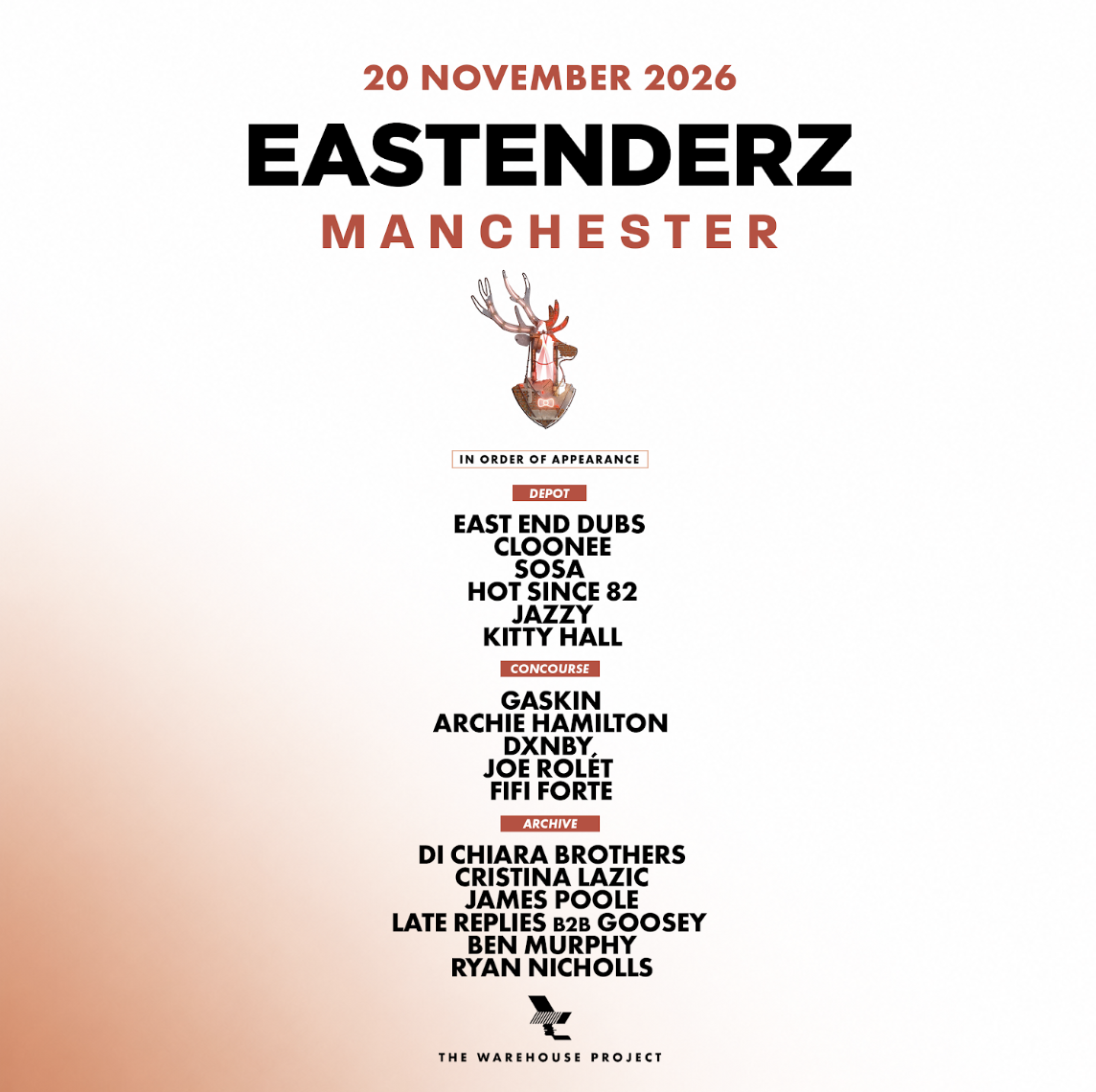 WHP presents: Eastenderz, Manchester