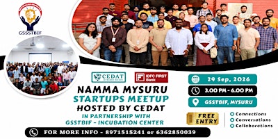 Namma Mysusru Startups Meetup by CEDAT