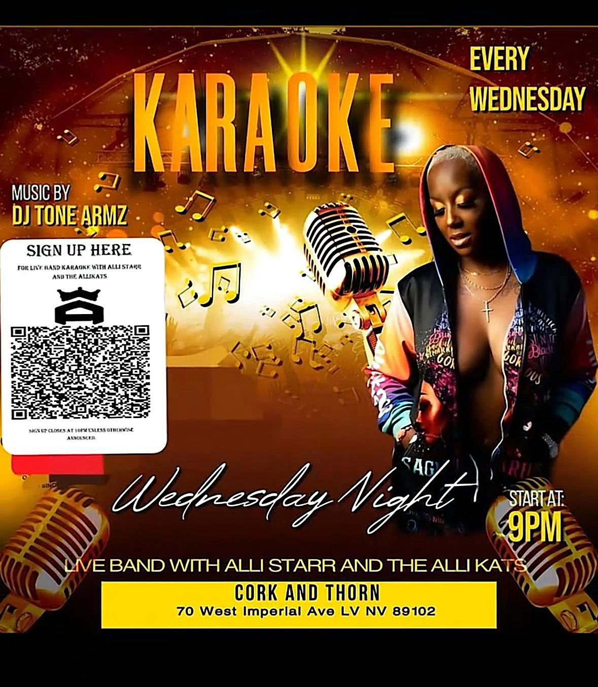 Live Band Karaoke at Cork and Thorn