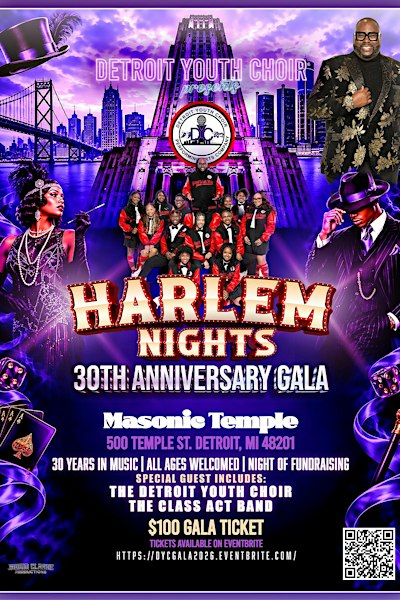 The Detroit Youth Choir's 30th Anniversary Gala Harlem Nights