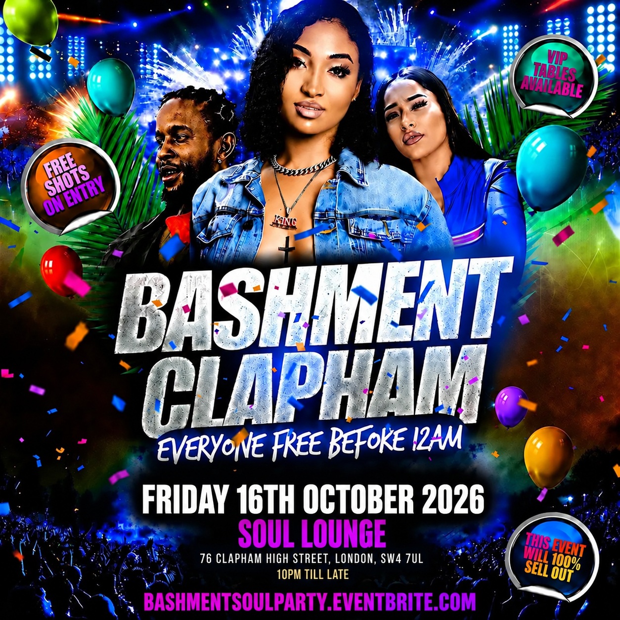 Bashment & Afrobeats Clapham Party