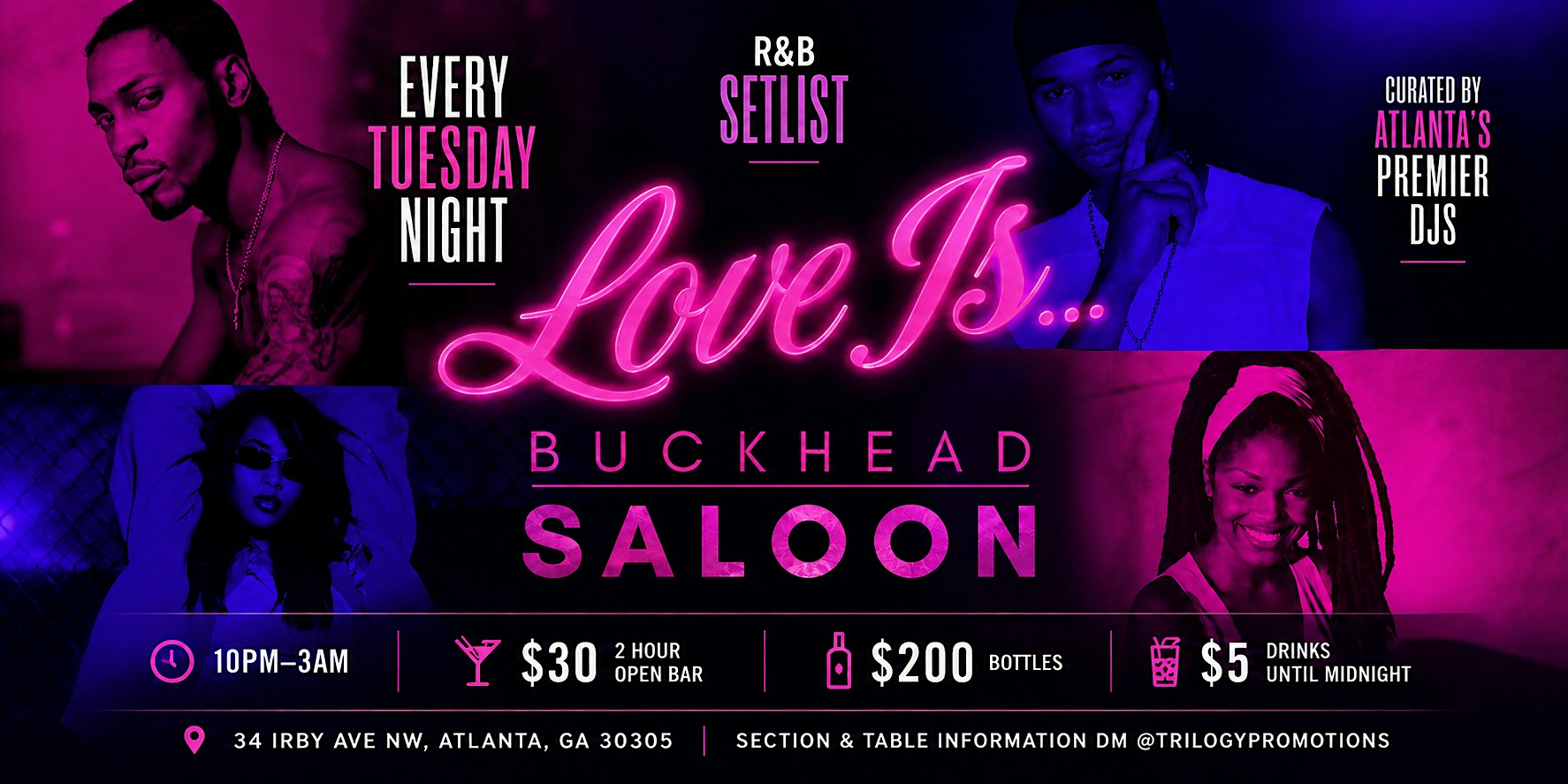 Love Is.... R&B Tuesdays at Buckhead Saloon!