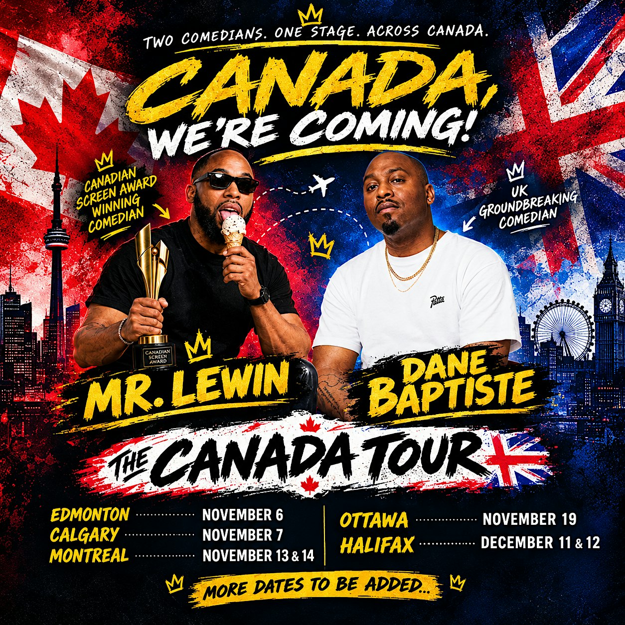 Mr. Lewin & Dane Baptiste Stand Up Comedy in MTL - SATURDAY Night