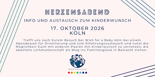♡ Herzensabend - Info Event Kinderwunsch ♡ Köln
