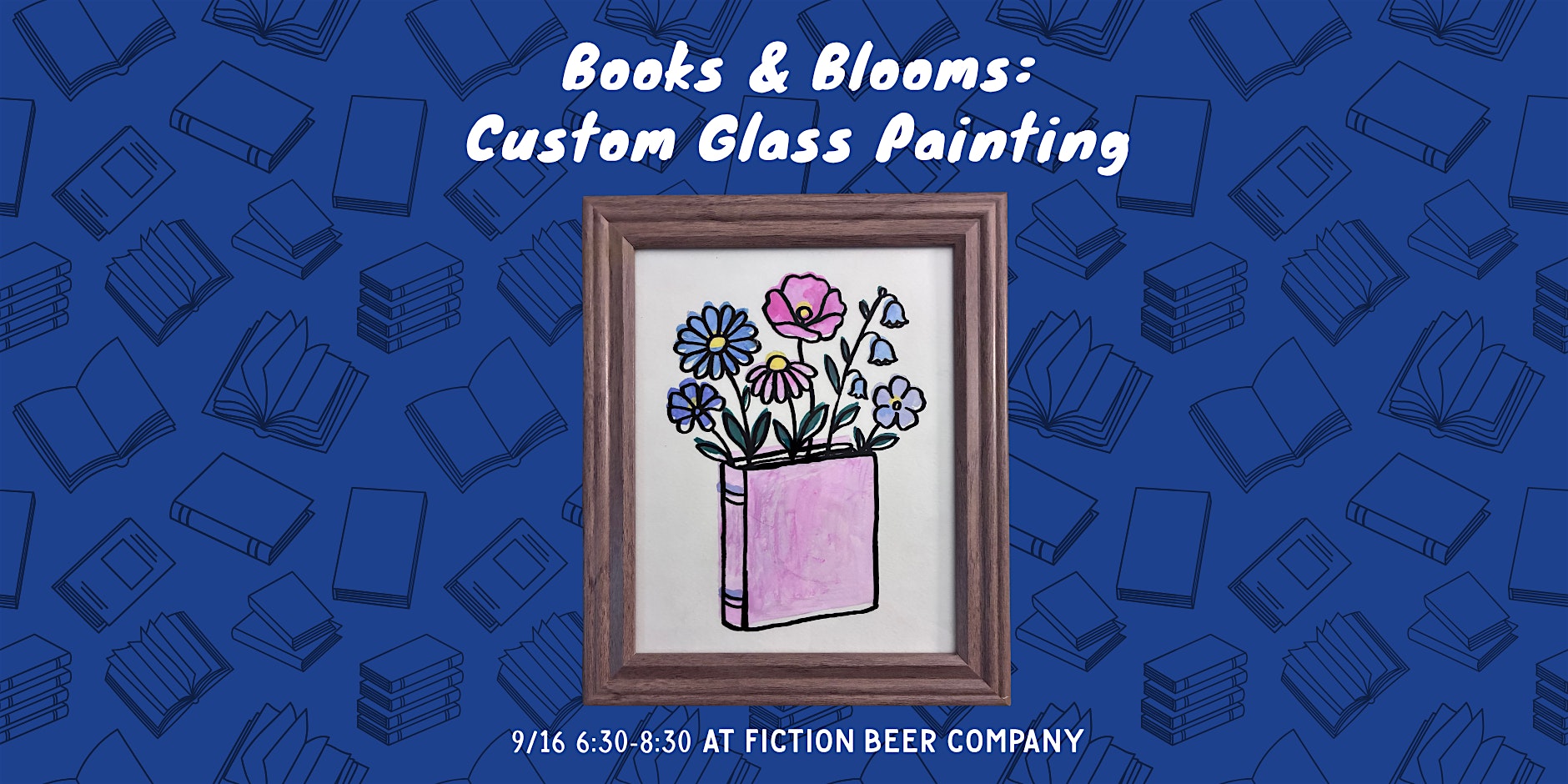 Books & Bloom: Custom Glass Painting
