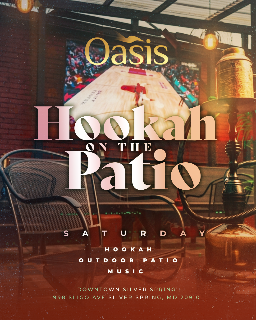 HOOKAH ON THE PATIO - OASIS SILVER SPRING