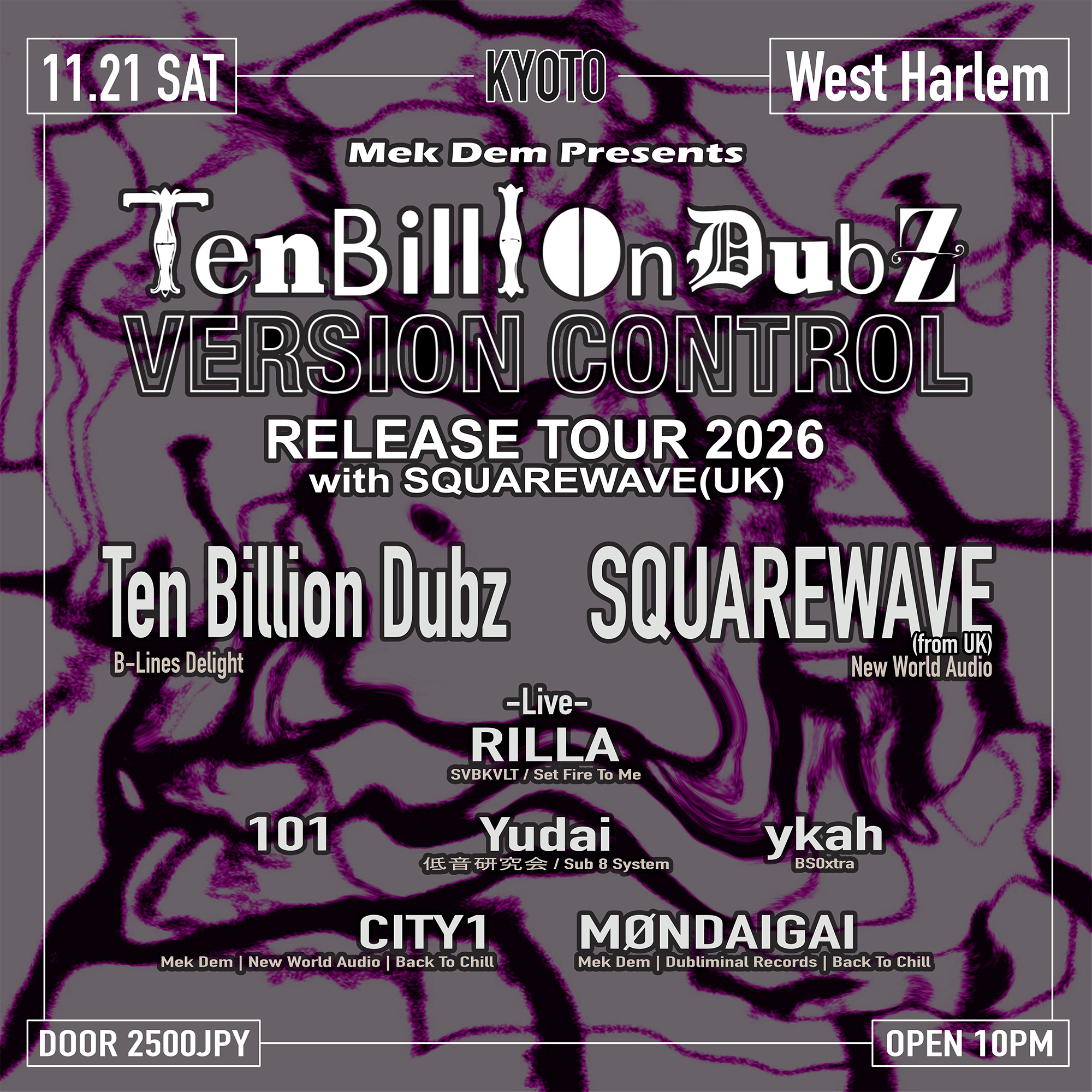 Ten Billion Dubz Version Control Release Tour 2026