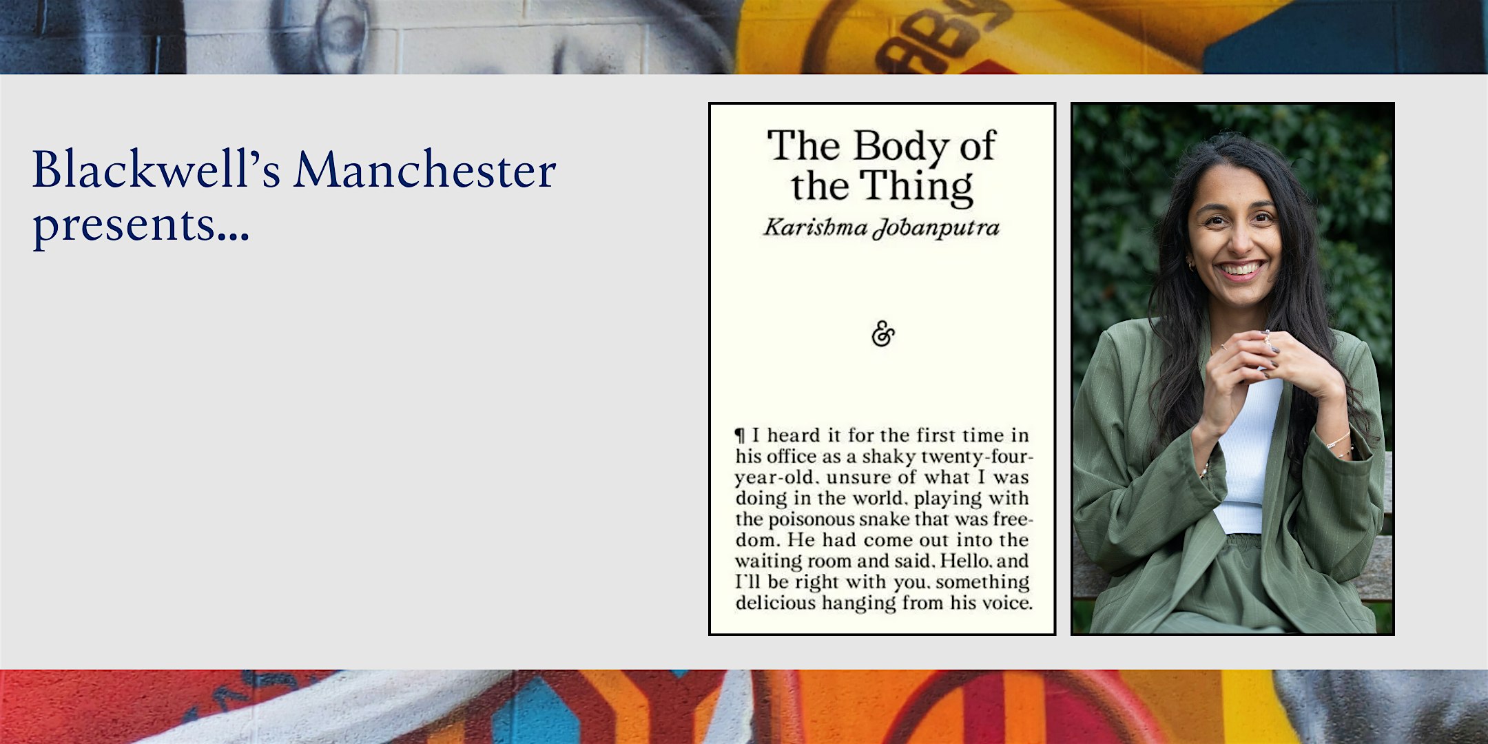 THE BODY OF THE THING: Karishma Jobanputra in conversation