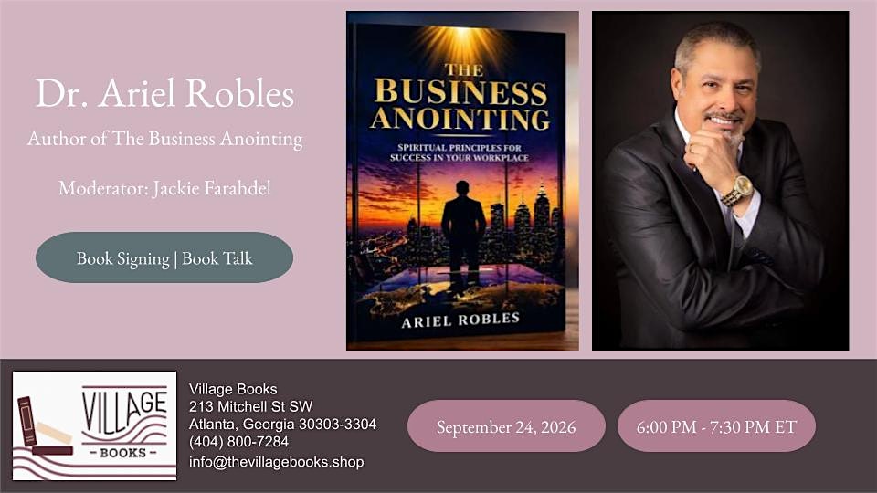 Book Signing and Author Talk with Dr. Ariel Robles
