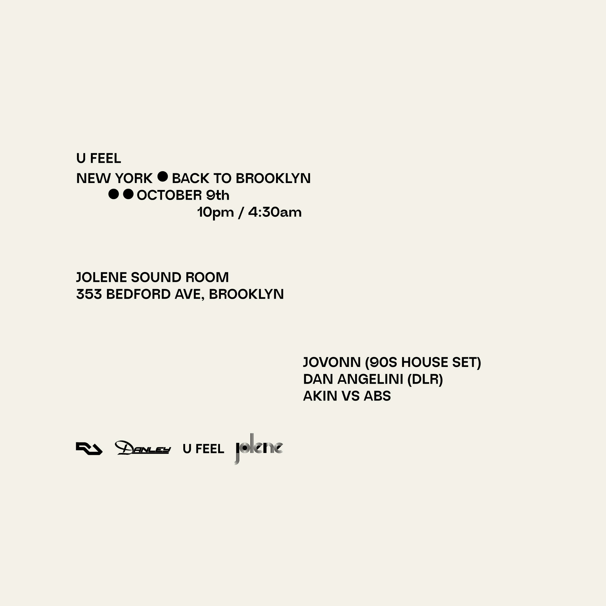 UFeel Back to Brooklyn w Jovonn (90's House set) + more