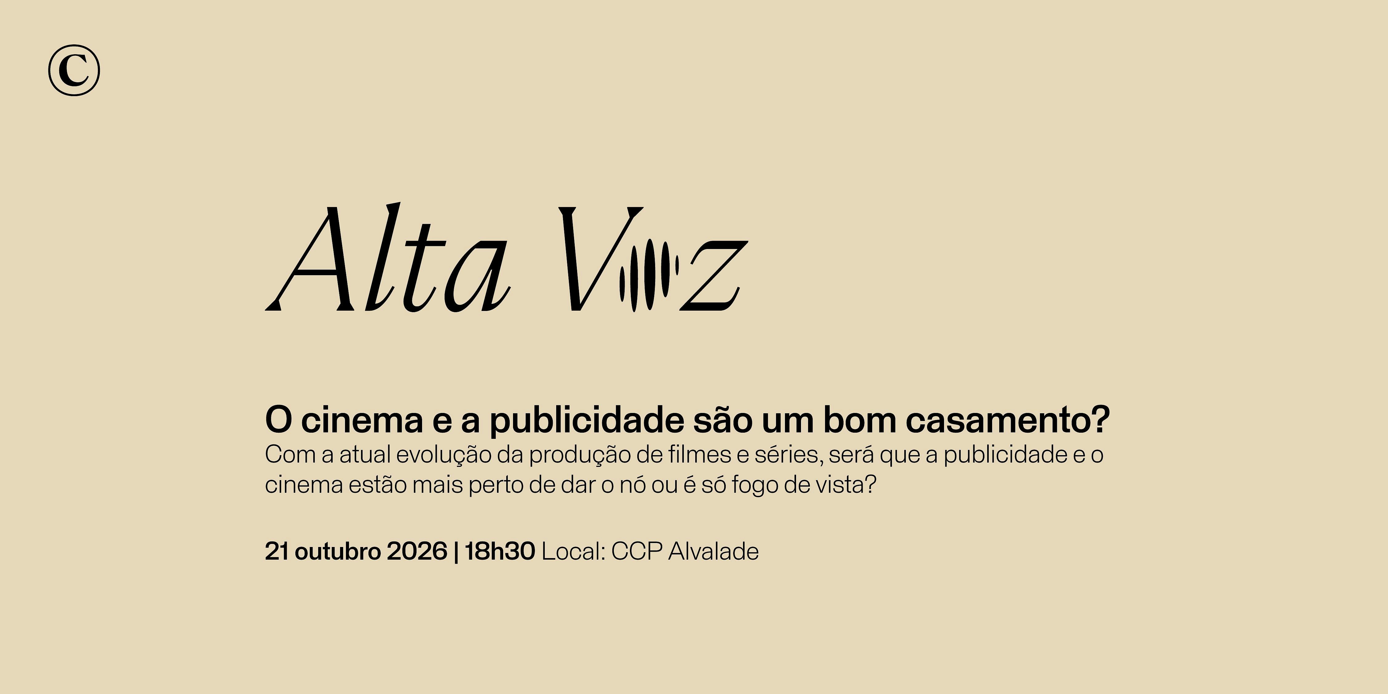 Alta Voz  CCP "O cinema e a publicidade são um bom casamento?”