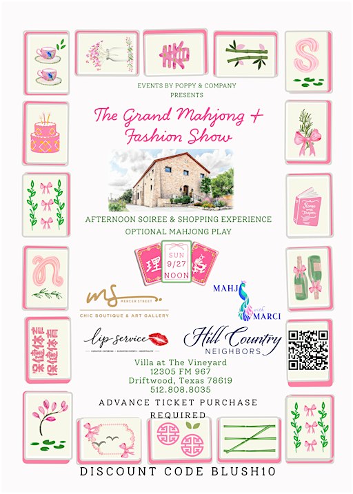 Grand Mahjong Open Play and Mercer Street Chic Boutique Fashion Show