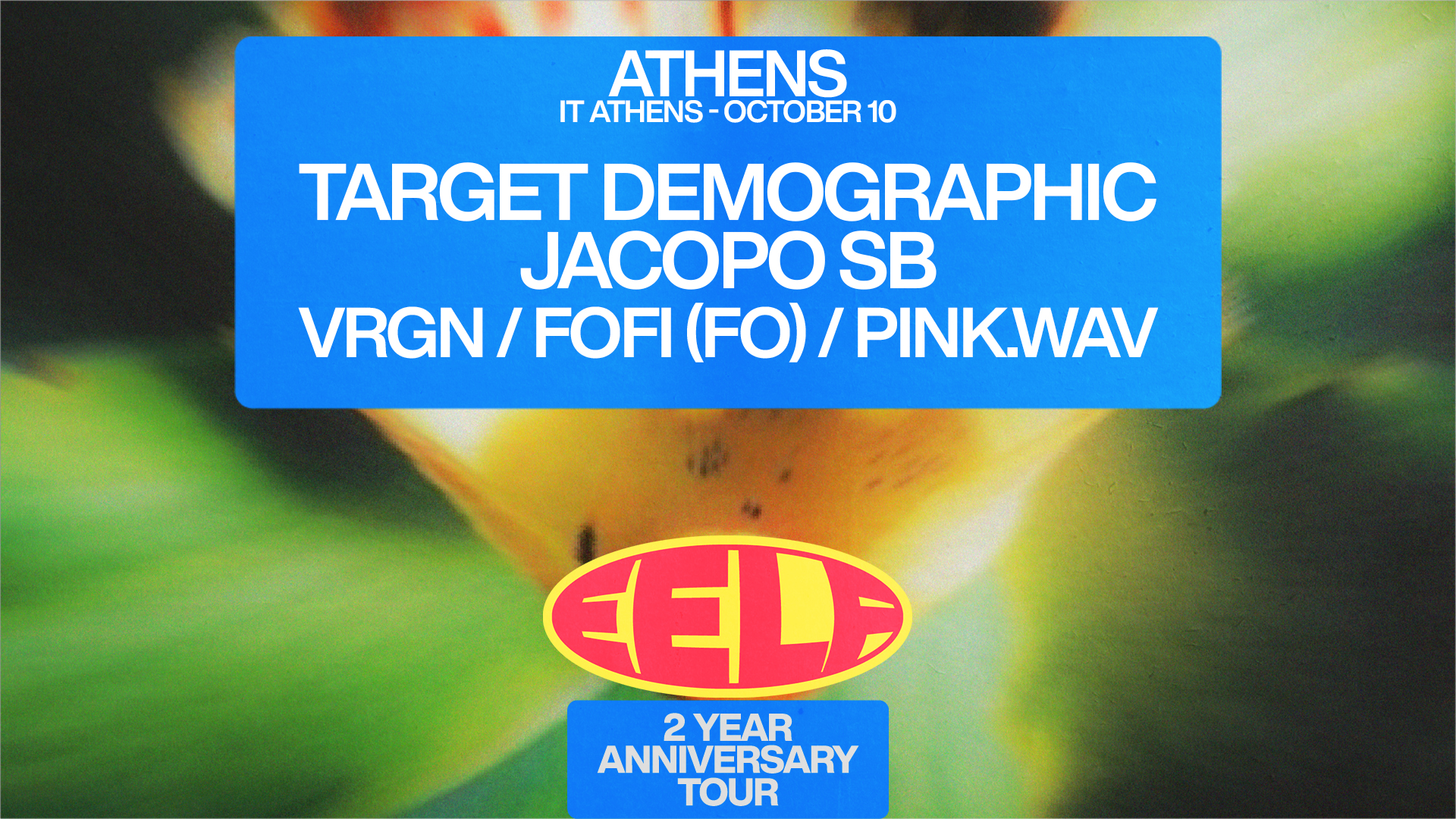 EELF x HER Collective PRESENT - Athens: Target Demographic, Jacopo Sb, VRGN + more TBA