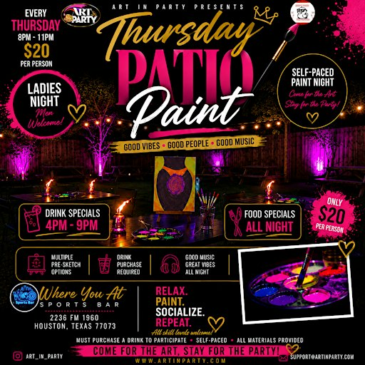 Thursday patio paint nights