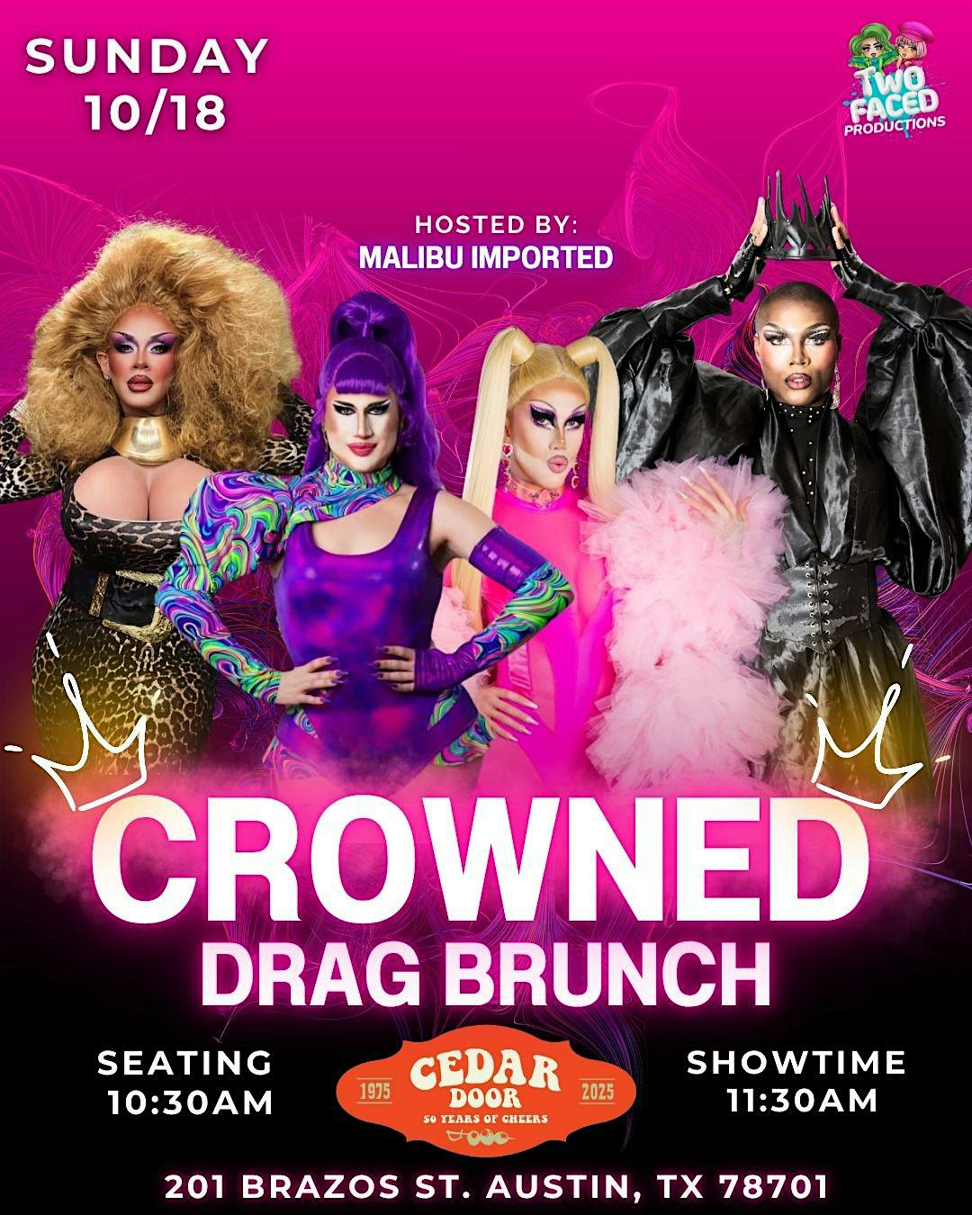 Crowned Drag Brunch at The Cedar Door