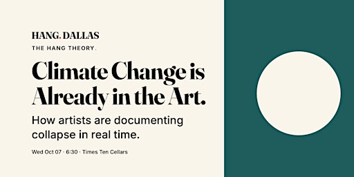 Climate Change is already in the Art - How artists are documenting collapse in real time.