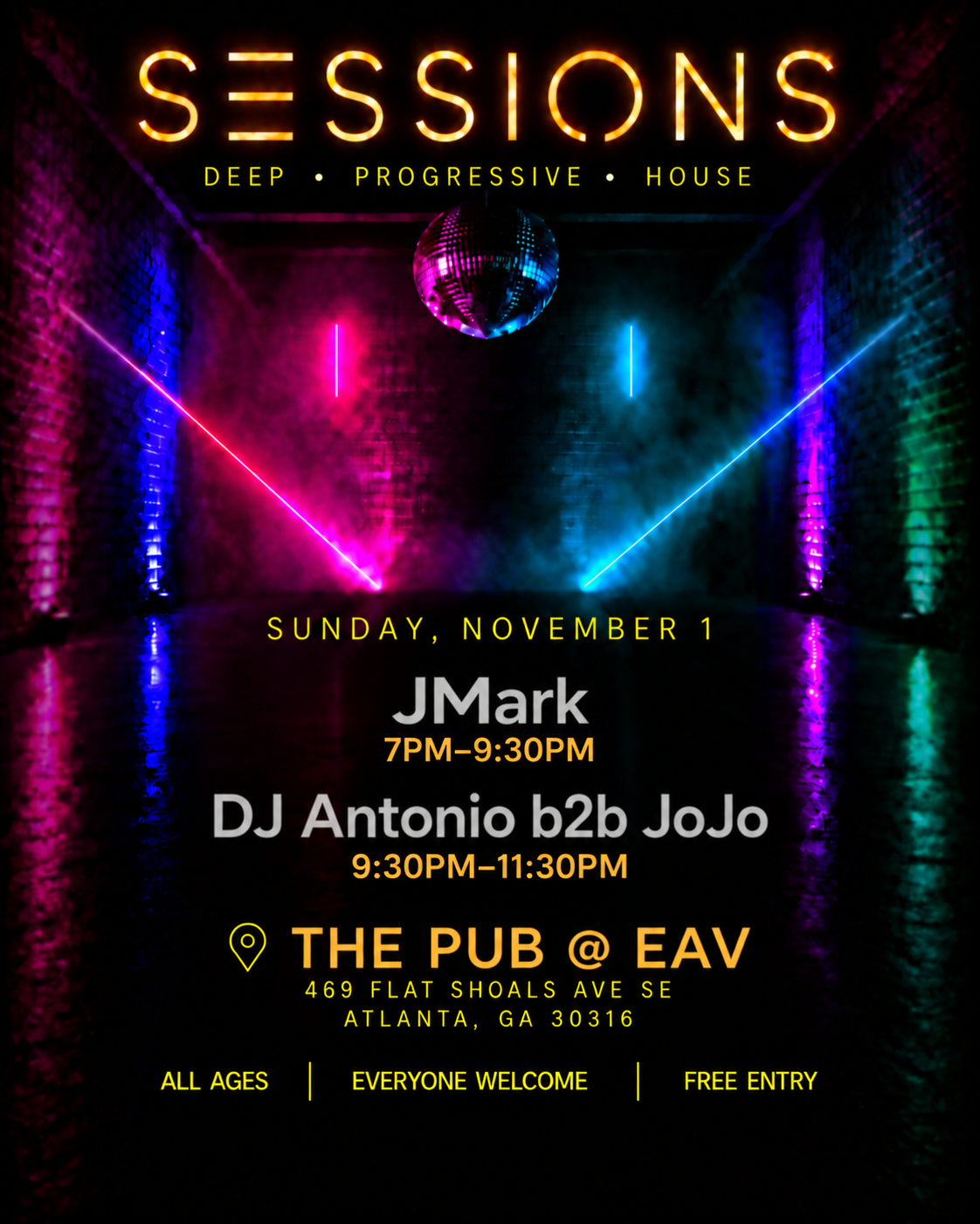Sunday Sessions Progressive House with DJ JMark