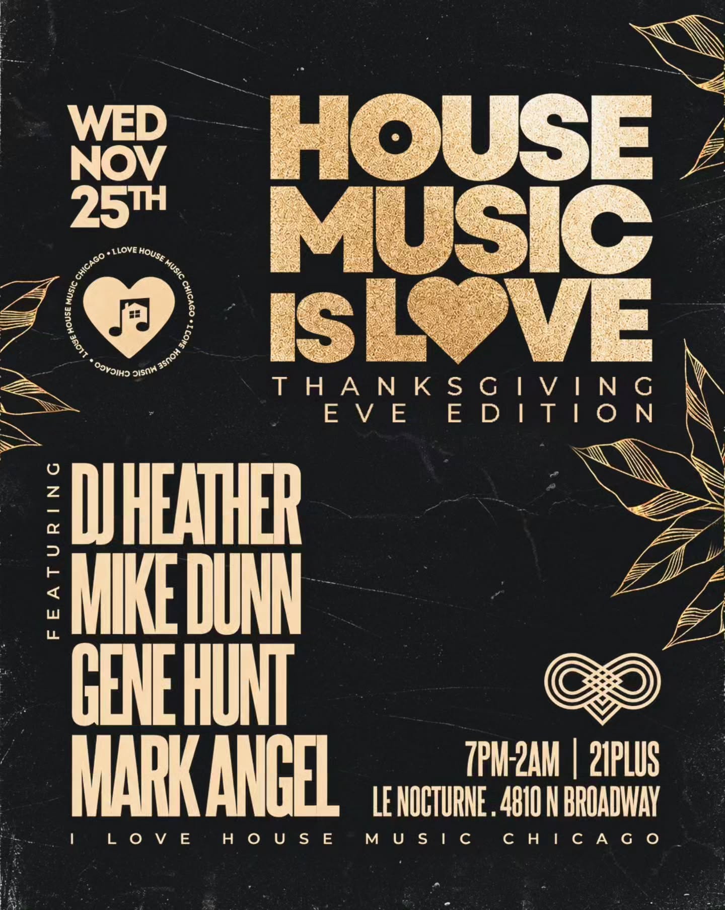 Thanksgiving Eve with a Massive House Music DJ Lineup