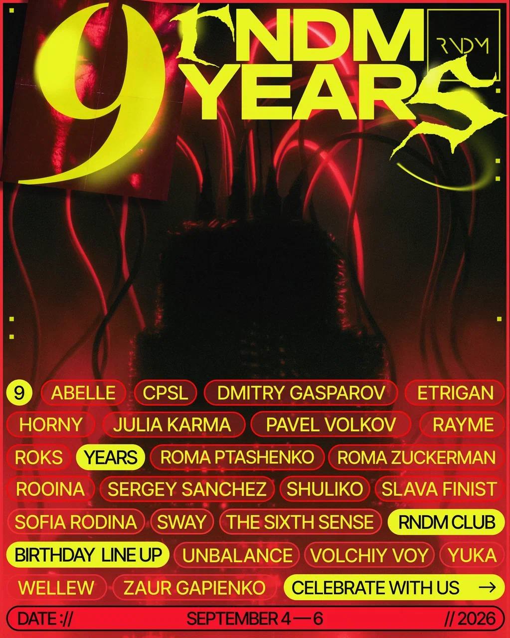 RNDM 9 YEARS