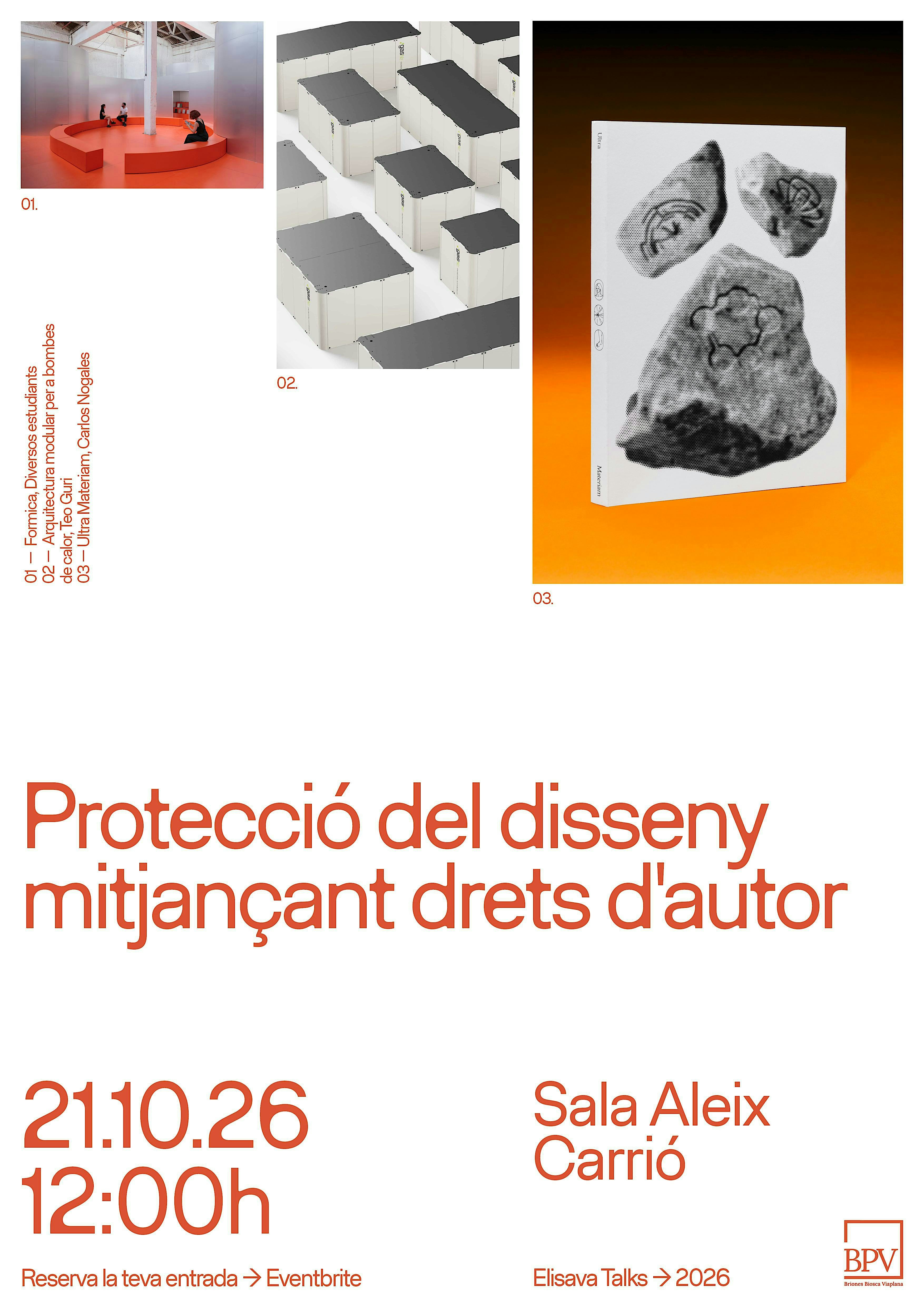 Protecció del disseny mitjançant drets d'autor - Elisava x BPV