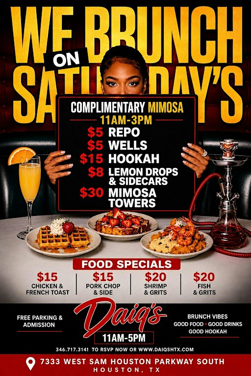 DAIQ’s On Saturdays!