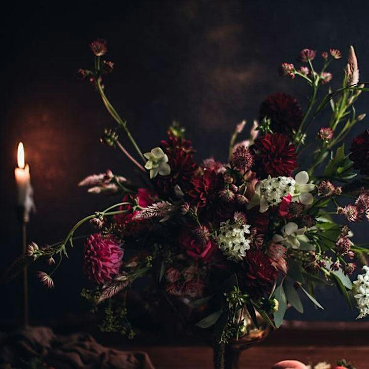 The Vampire's Table Centerpiece Halloween Floral Arrangement Class