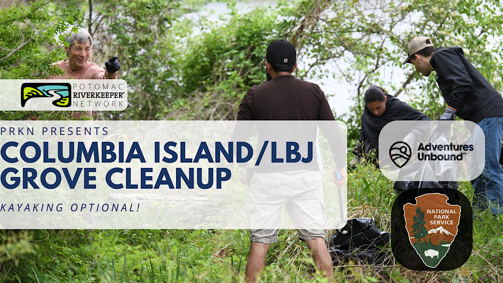 PRKN Trash Bash at Columbia Island Marina/LBJ Grove: Kayaking Optional