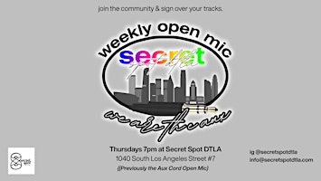 Weekly Open Mic Night "We Are The Aux"