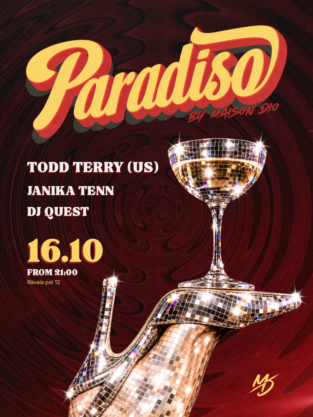 PARADISO by Maison Dio with Todd Terry