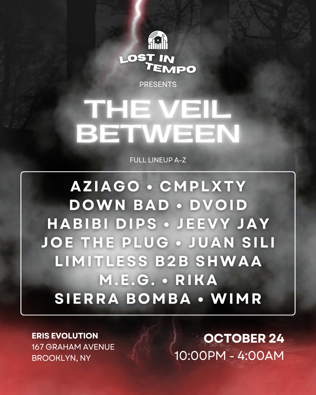 Lost in Tempo Presents: The Veil Between - Halloween Rave