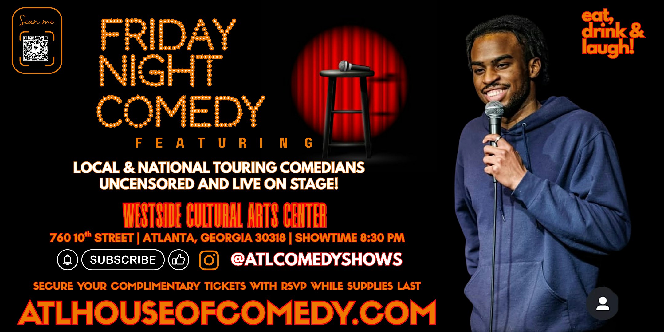 ATL Comedy Fest 2026 this Friday @ Westside Cultural Arts Center