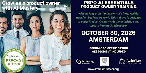 Product Owner - AI Essentials (PSPO-AIE). A Scrum.org Certified Training.