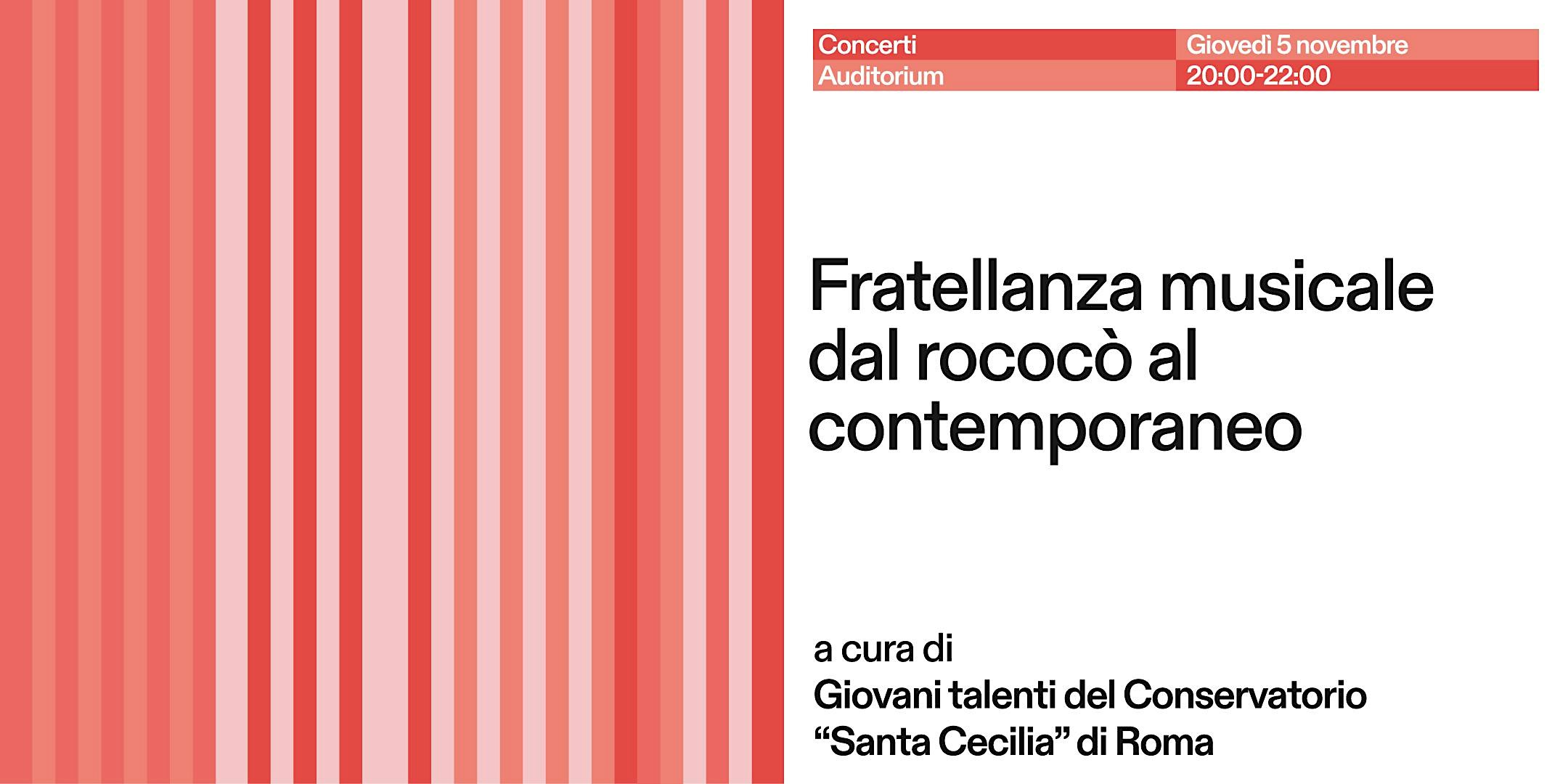 Concerto "Fratellanza musicale dal rococò al contemporaneo"