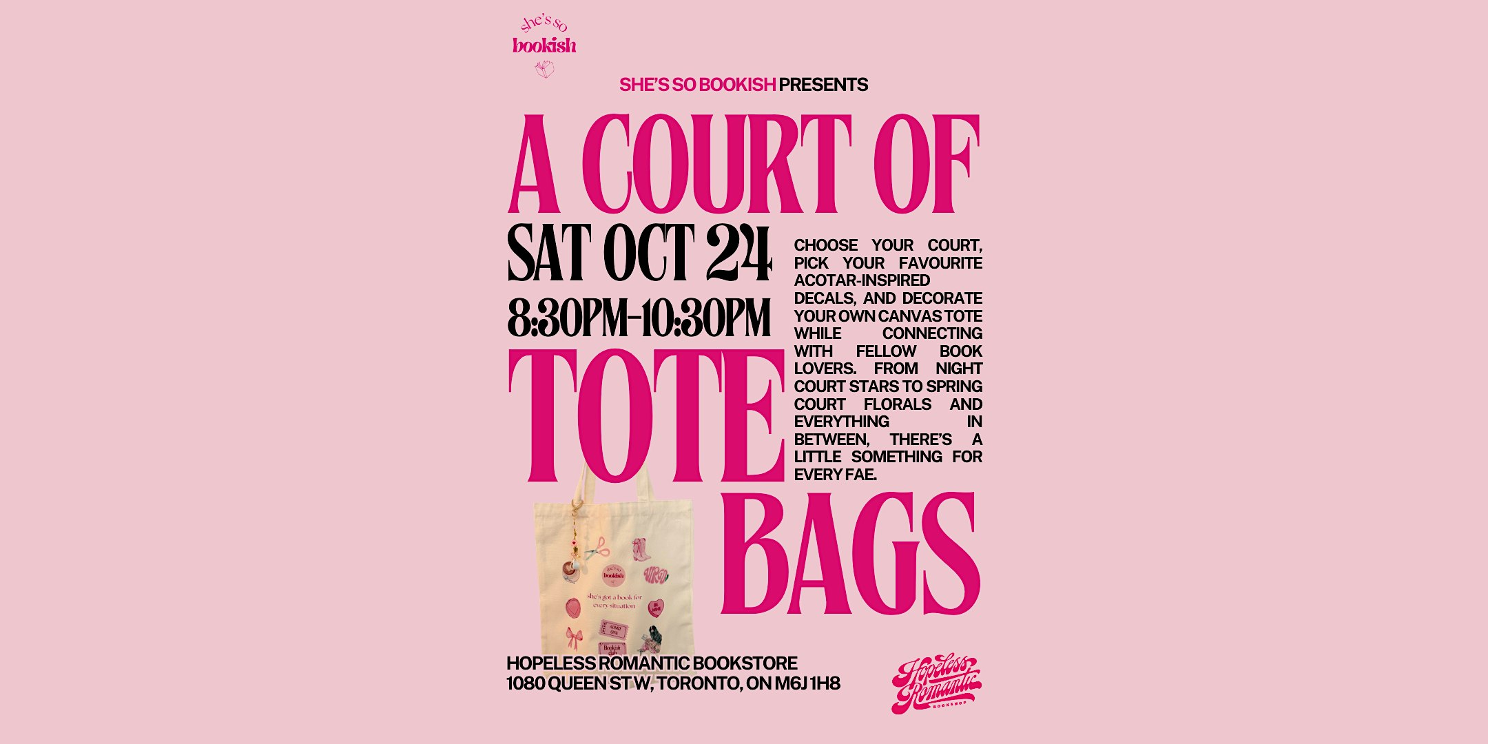 A Court of Tote Bags: An ACOTAR-Inspired Workshop