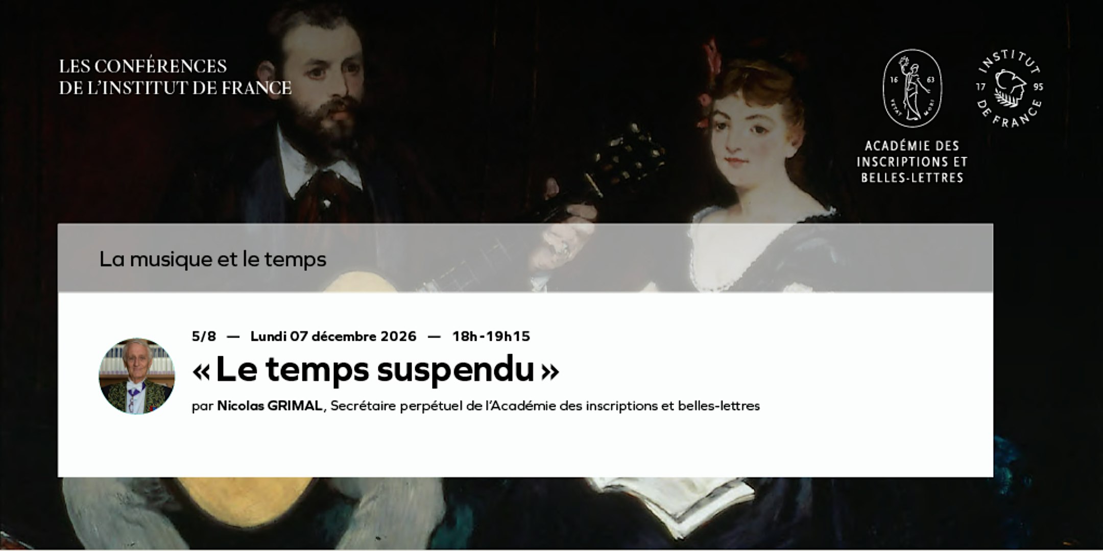« Le temps suspendu »
